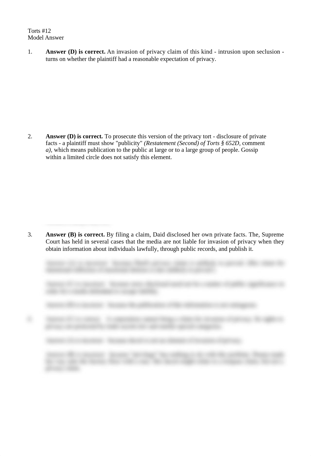 Torts 612 - assignment #12 - Model Answer 2.doc_dyf8ry2e9b9_page1