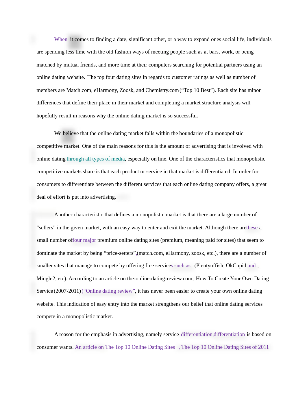 Market Structure Analysis Online Dating - Paper with Professor Comments_dyfe8q98p8k_page2