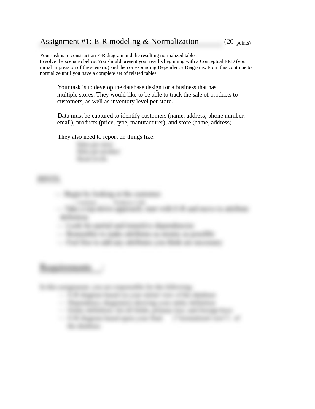 Assignment #1 E-R Modeling & Normalization.docx_dyfgpa0il36_page1