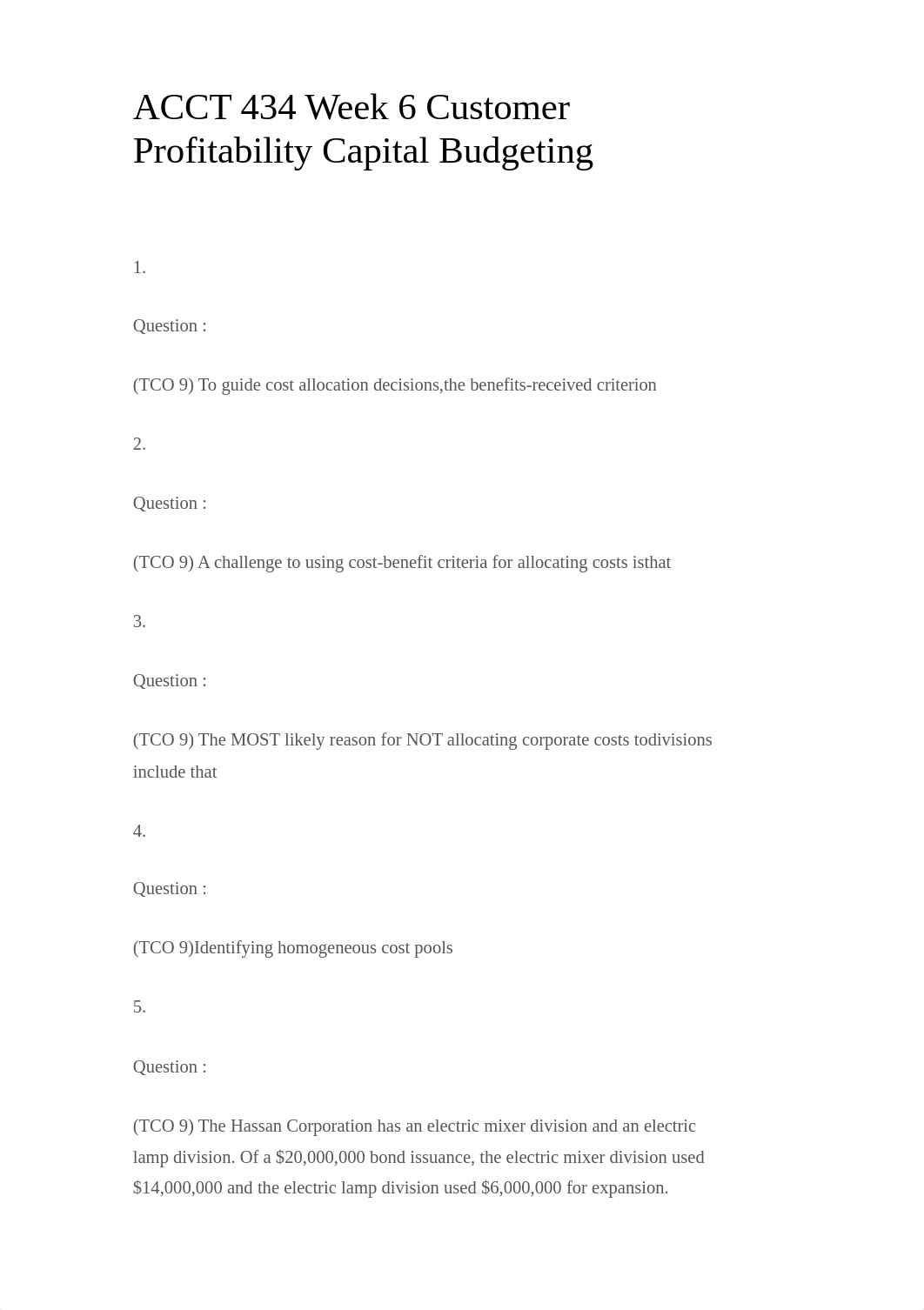 ACCT 434 Week 6 Customer Profitability Capital Budgeting_dyfs59uyul9_page1