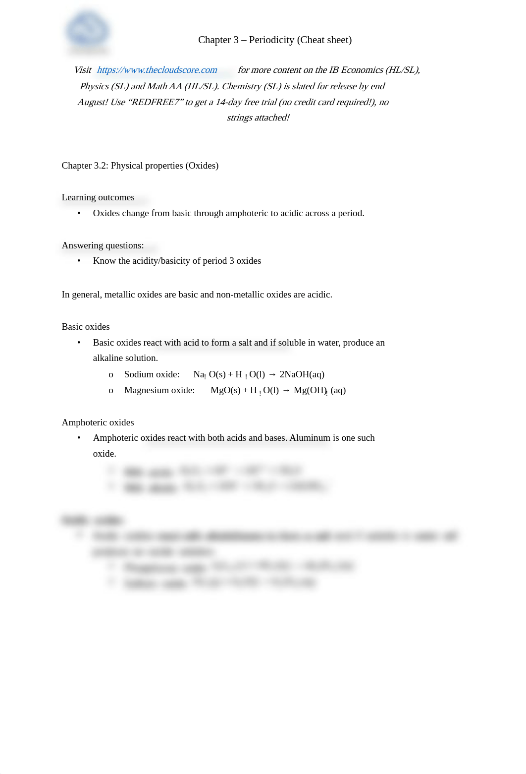 SL Chemistry - [Cheat sheet] 3.2 Oxides.pdf_dyfv3lb5lli_page2