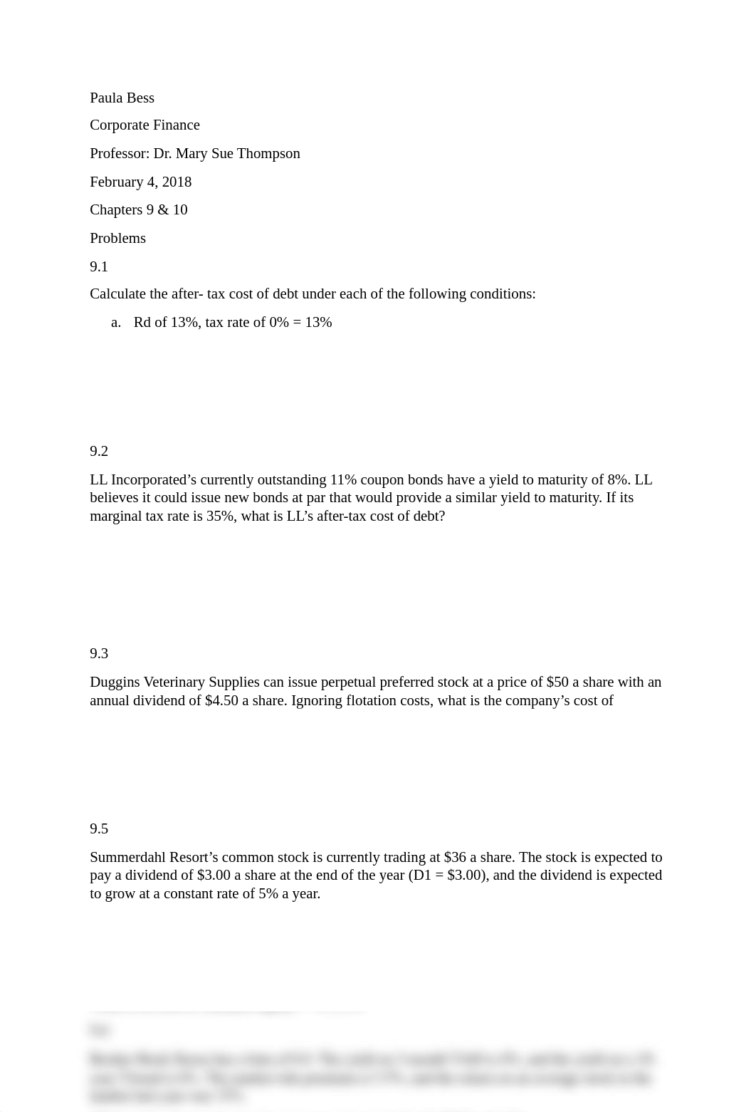 Corporate Finance (Homework Chapter 9 & 10).docx_dyfy1dk1s5s_page1