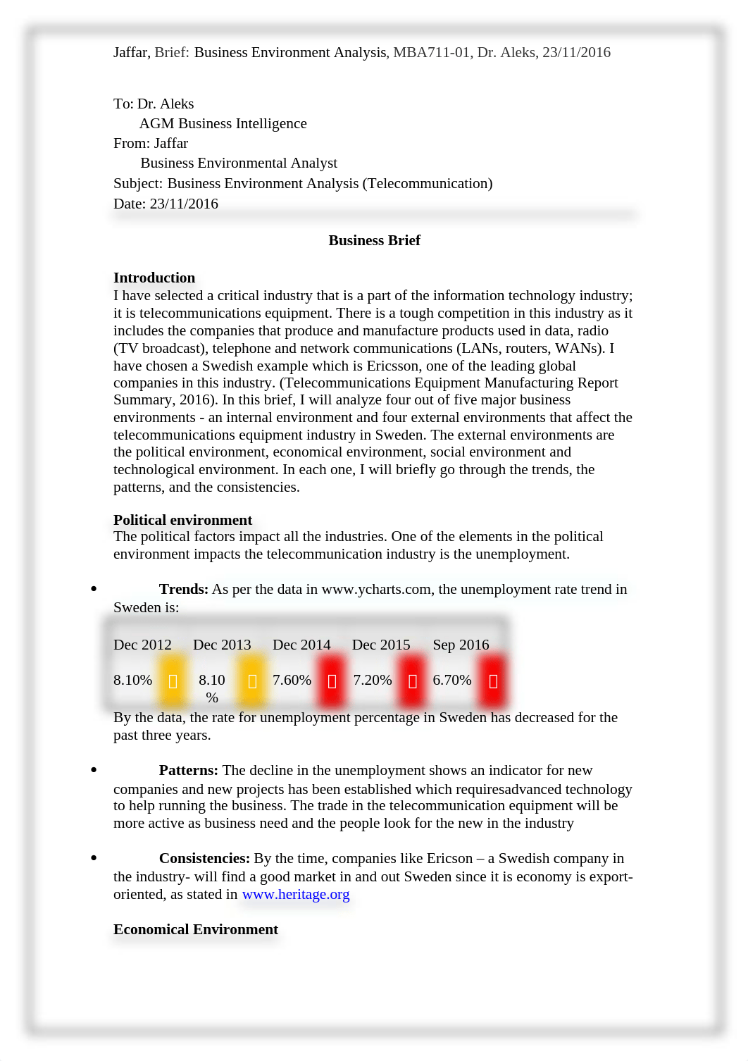 Assignment Business Brief - Business Environment Analysis_dyg1yhzt966_page1