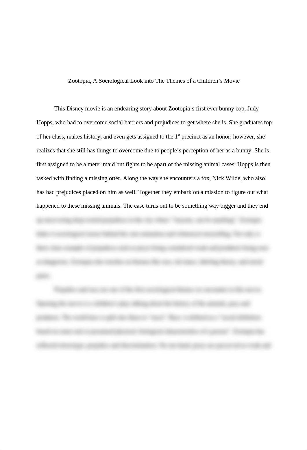 Movie Analysis, Zootopia, SOC 200.docx_dygauyjqrel_page2