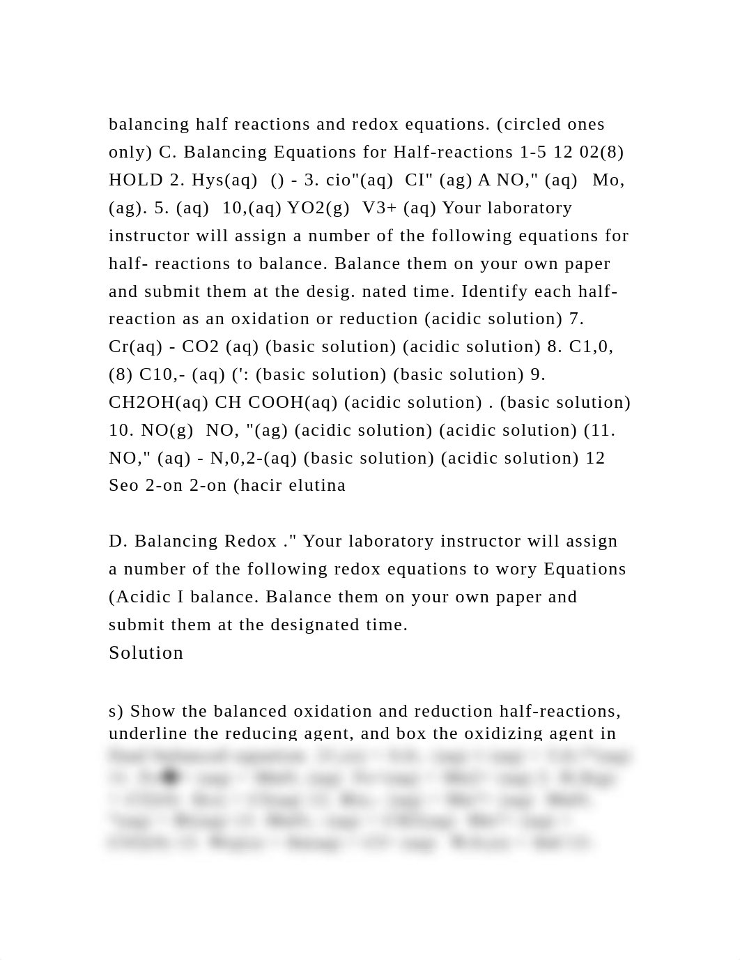 balancing half reactions and redox equations. (circled ones only) C..docx_dygrizszpgt_page2