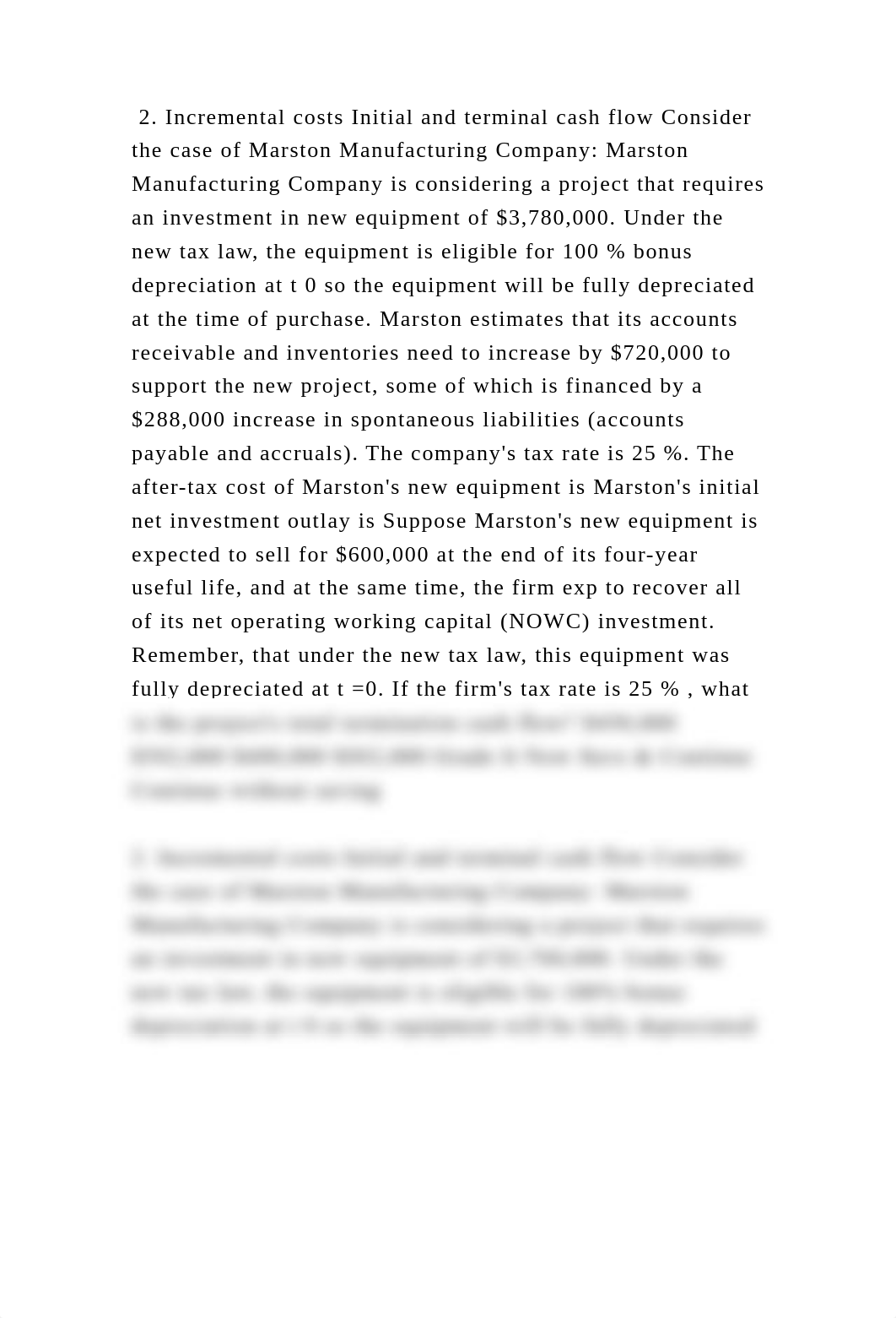 2. Incremental costs Initial and terminal cash flow Consider the case.docx_dyi5jdowzmb_page2