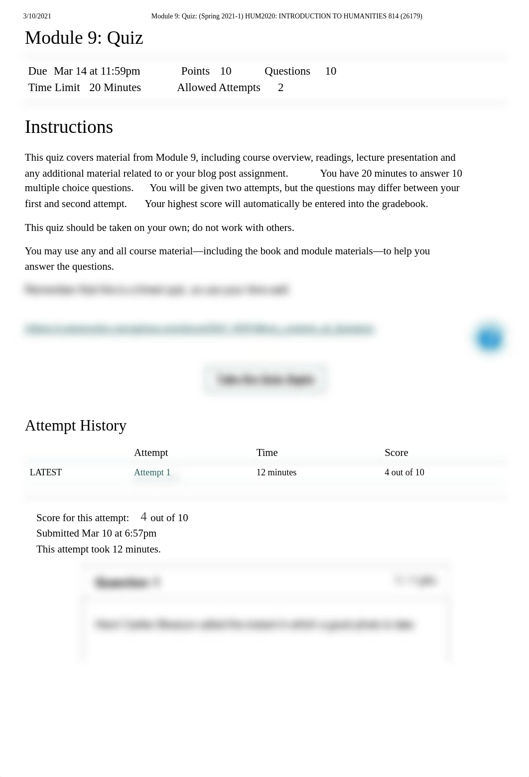 Module 9_ Quiz_ (Spring 2021-1) HUM2020_ INTRODUCTION TO HUMANITIES 814 (26179).pdf_dyi8mvp7k9e_page1