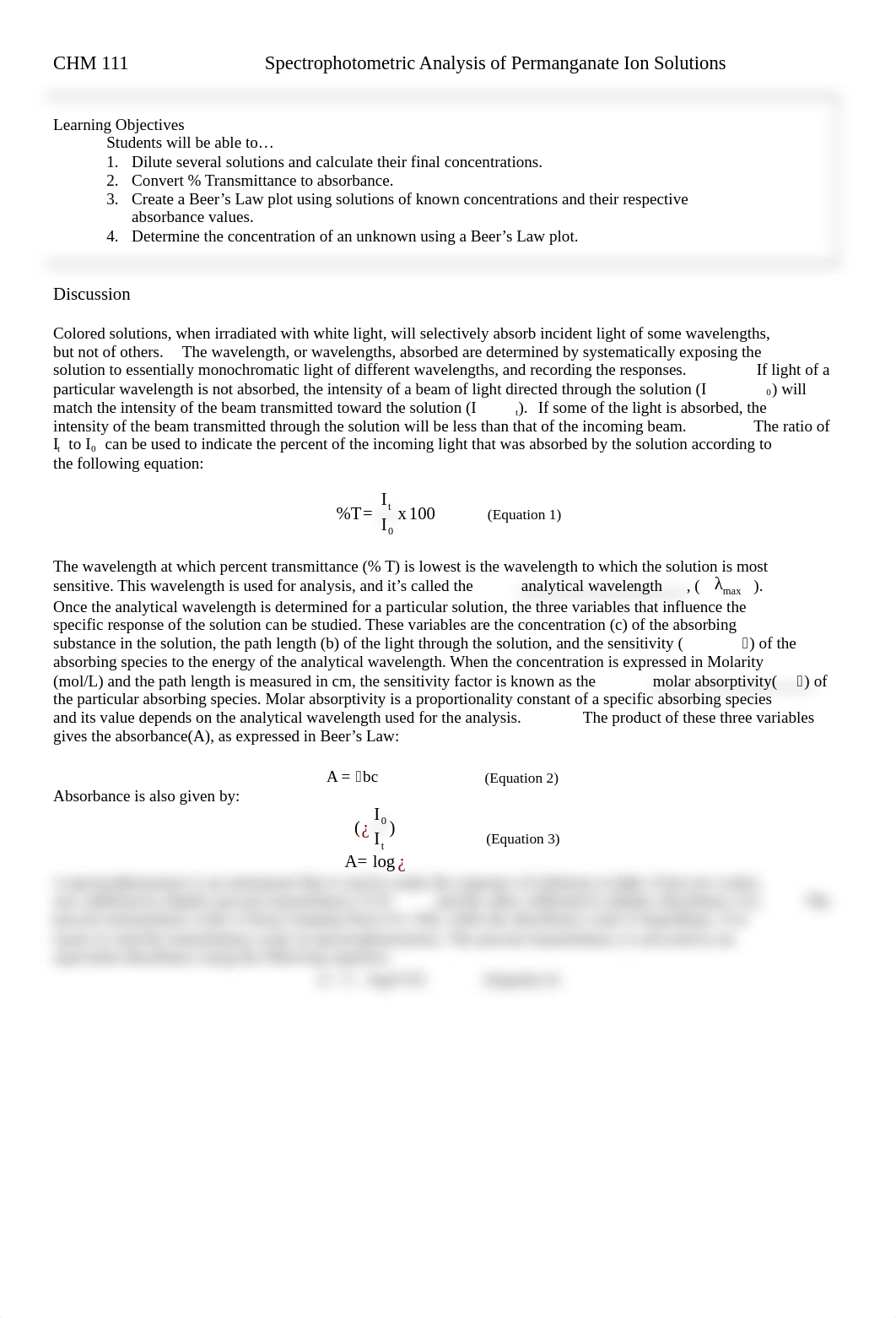 Spectrophotometric Analysis of Permanganate Ion Solutions VIRTUAL.docx_dyimew3wo17_page1