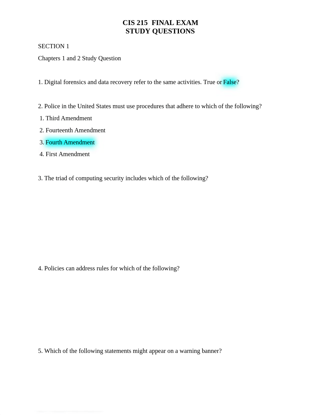 CIS 215 Final Exam Study Questions_042619.docx_dyiq09n6l7v_page1