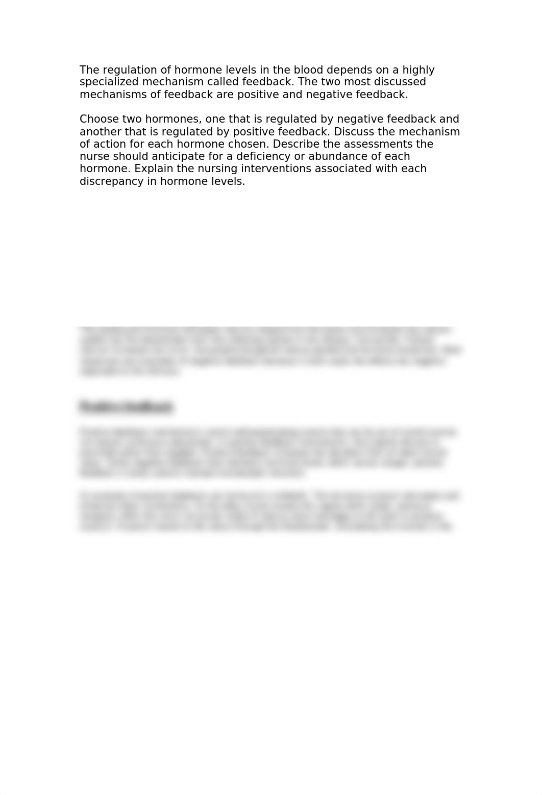 The regulation of hormone levels in the blood depends on a highly specialized mechanism called feedb_dyirf75pv1s_page1