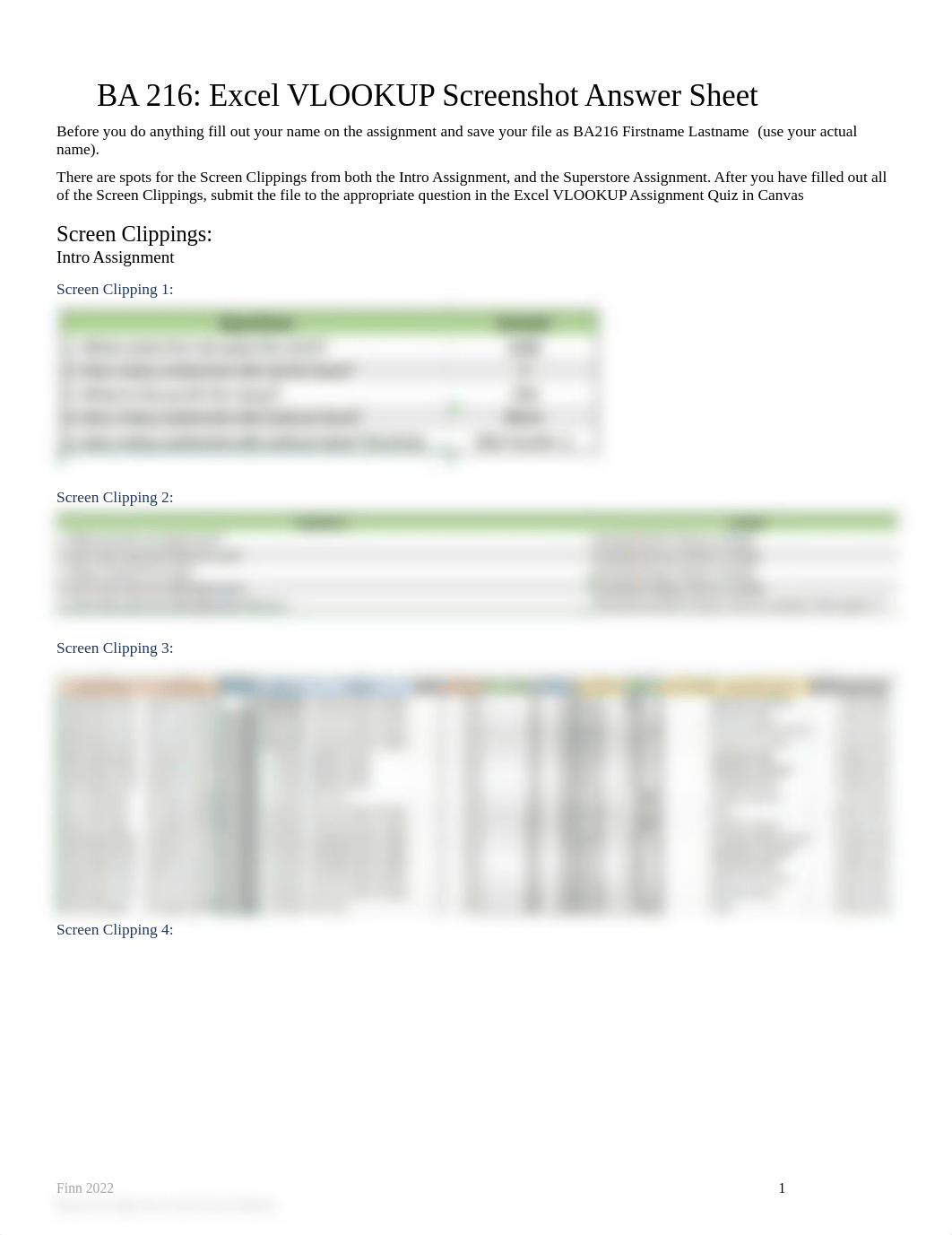 BA 216 - Excel VLOOKUP Screenshot Answer Sheet.docx_dyizk069m84_page1