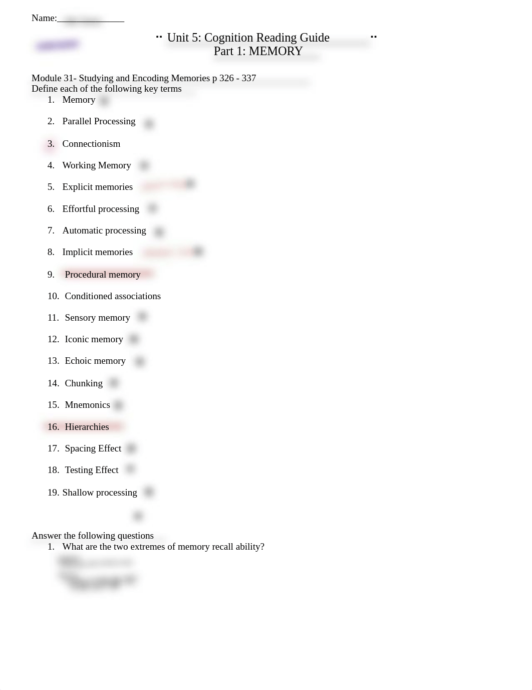 Unit 5 Cognition Part 1 Memory Reading Guide.pdf_dyj1xmhr57h_page1