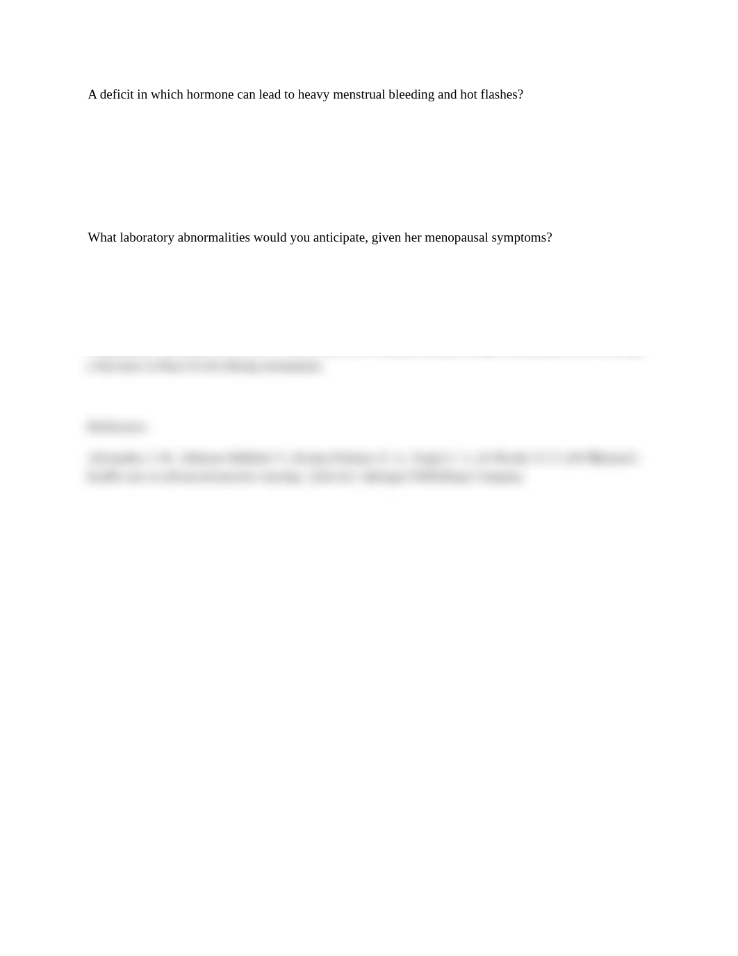 A deficit in which hormone can lead to heavy menstrual bleeding and hot flashes.docx_dyjbqdma3ii_page1