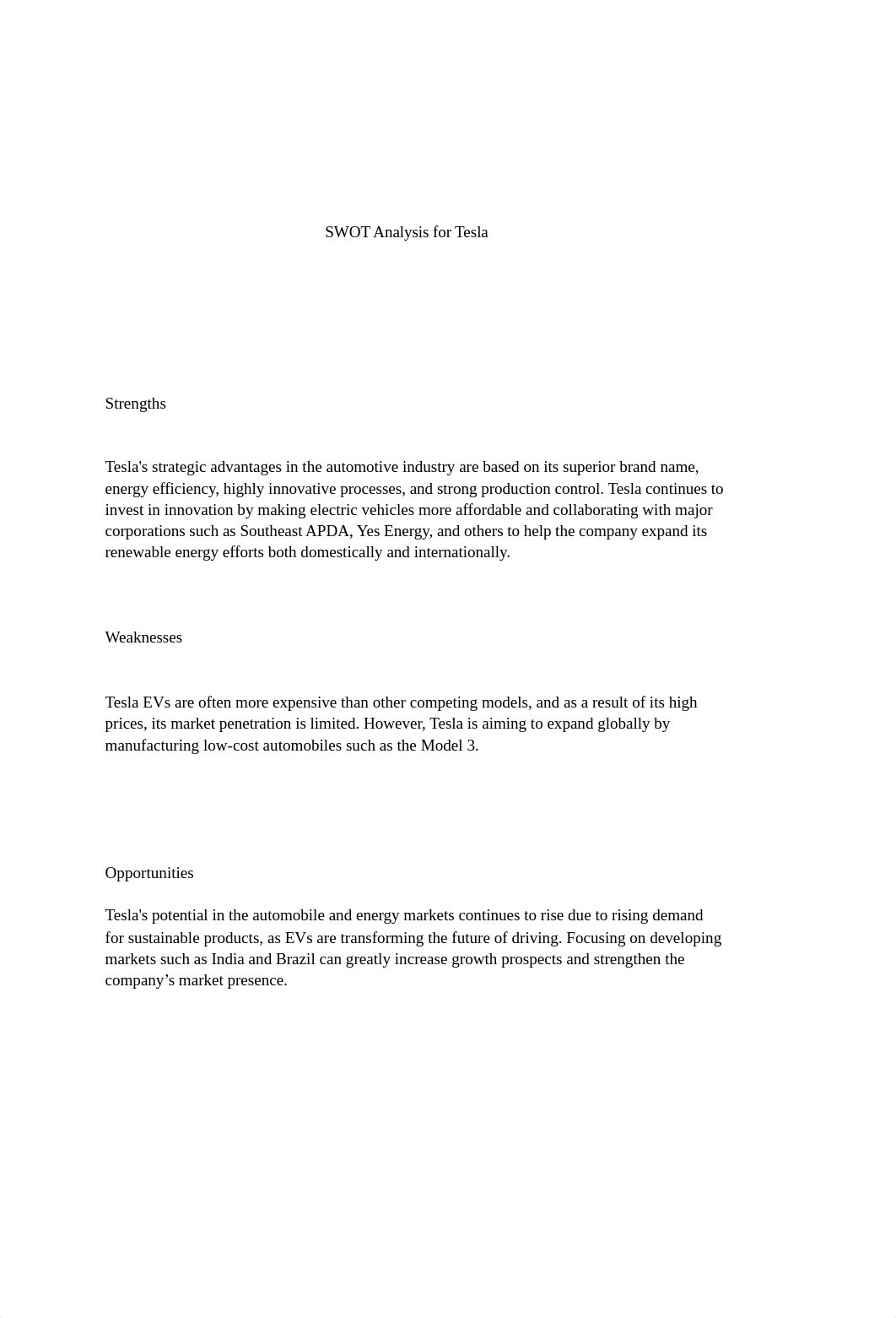 Tesla SWOT Analysis .pdf_dyk6z3f5w0b_page1