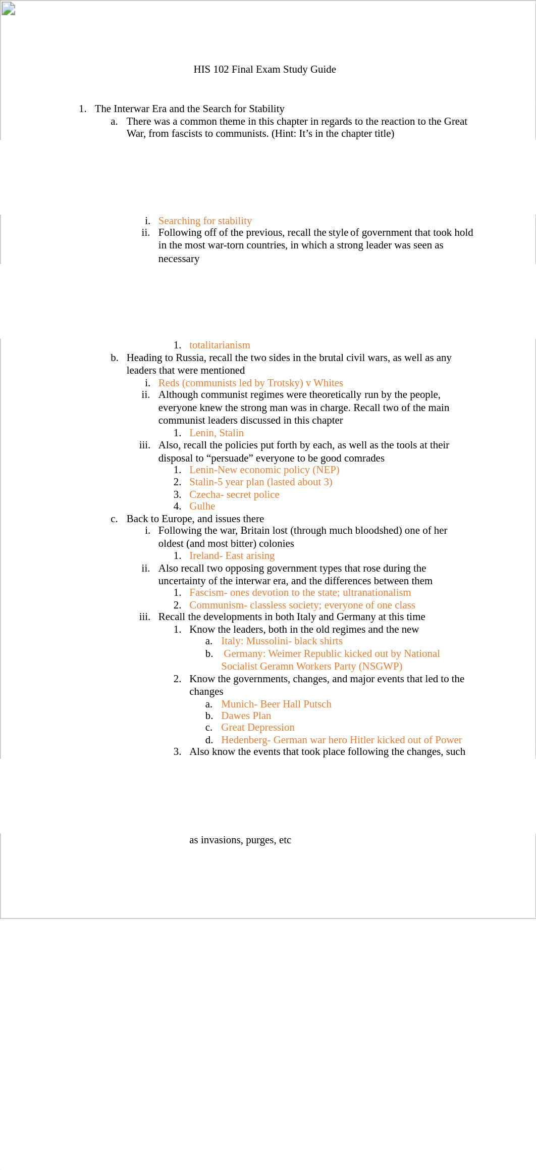 HIS 102 Final Exam Study Guide.docx_dykl1vyr8hl_page1