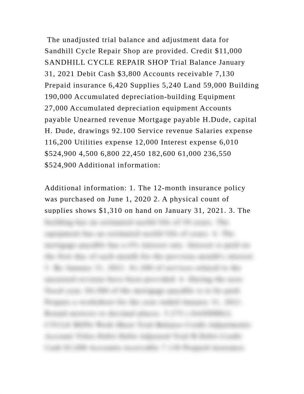 The unadjusted trial balance and adjustment data for Sandhill Cycle R.docx_dykqlgd8scg_page2