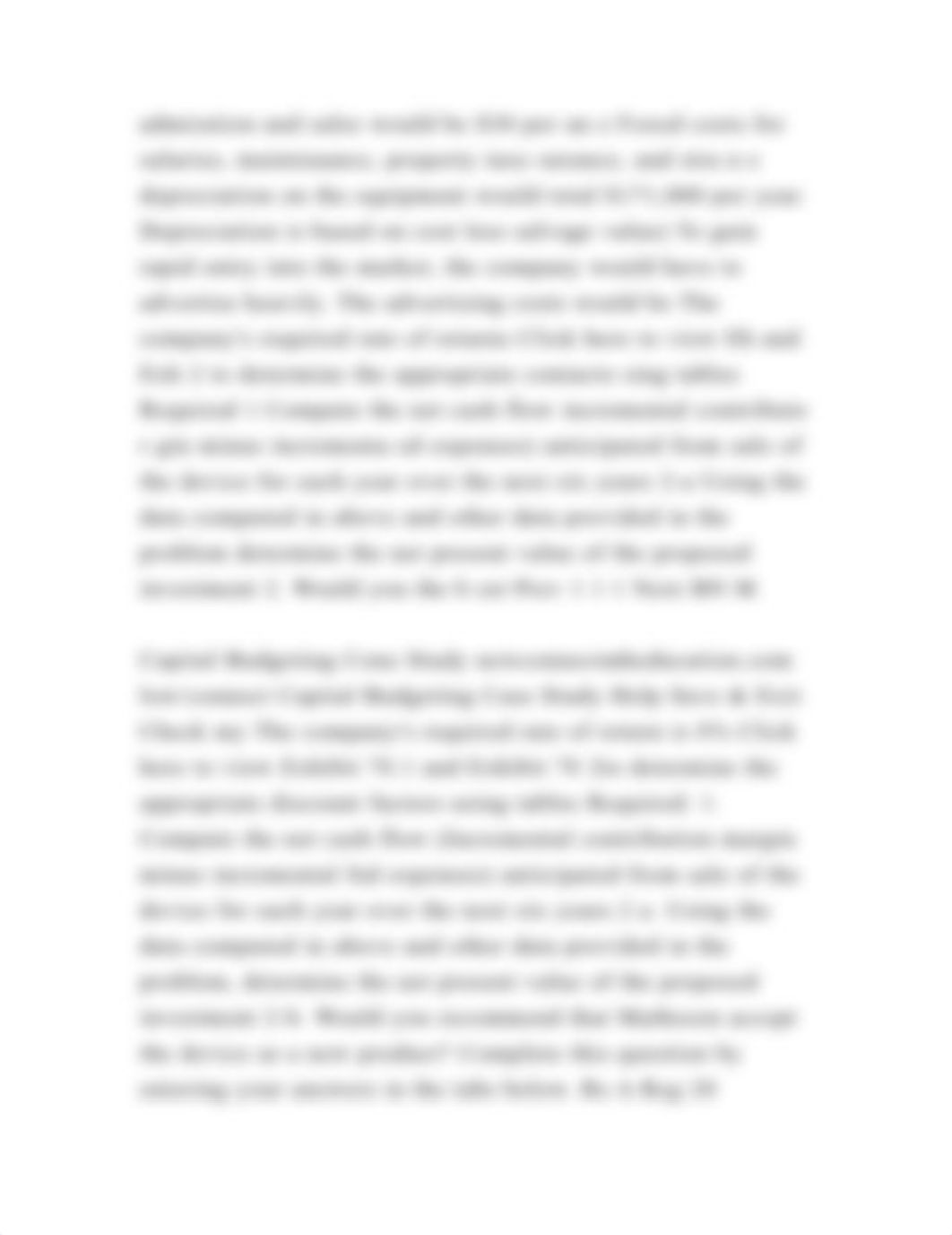 Capital Budgeting Case Study Budgeting Case Study Check my Matheson E.docx_dykt6u094mq_page3