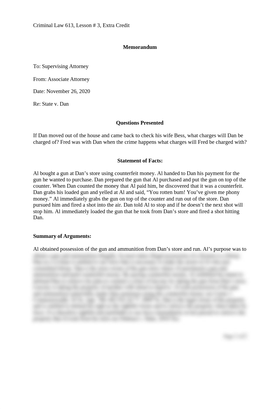 CH Criminal Law 613, Lesson # 3, Extra Credit.docx_dykwp8kciud_page1