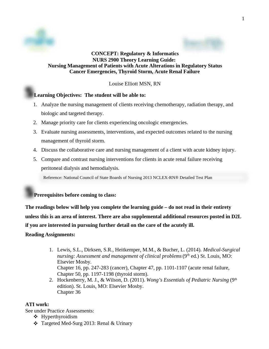 2900+Theory+LG+CancerEmergThyroidStormAcuteRenalFailureWeek2+SP16.doc_dylcoufk12z_page1