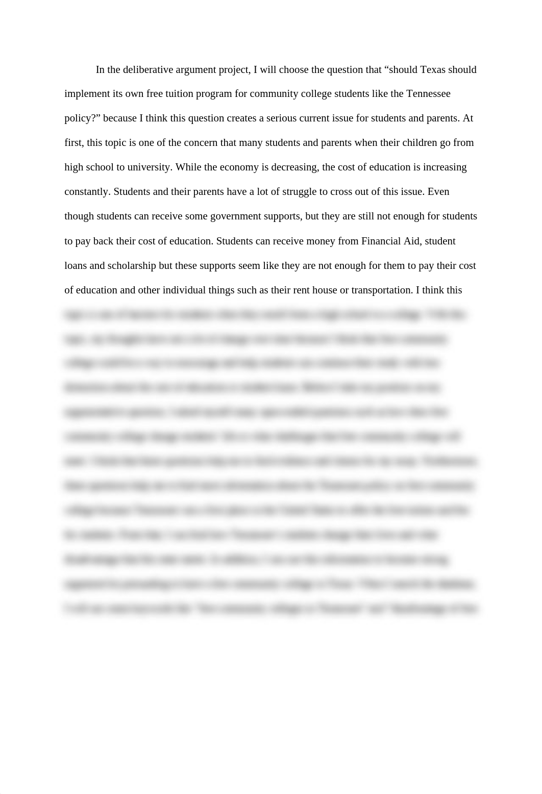 should Texas should implement its own free tuition program for community college students like the T_dylhg4gecf5_page1