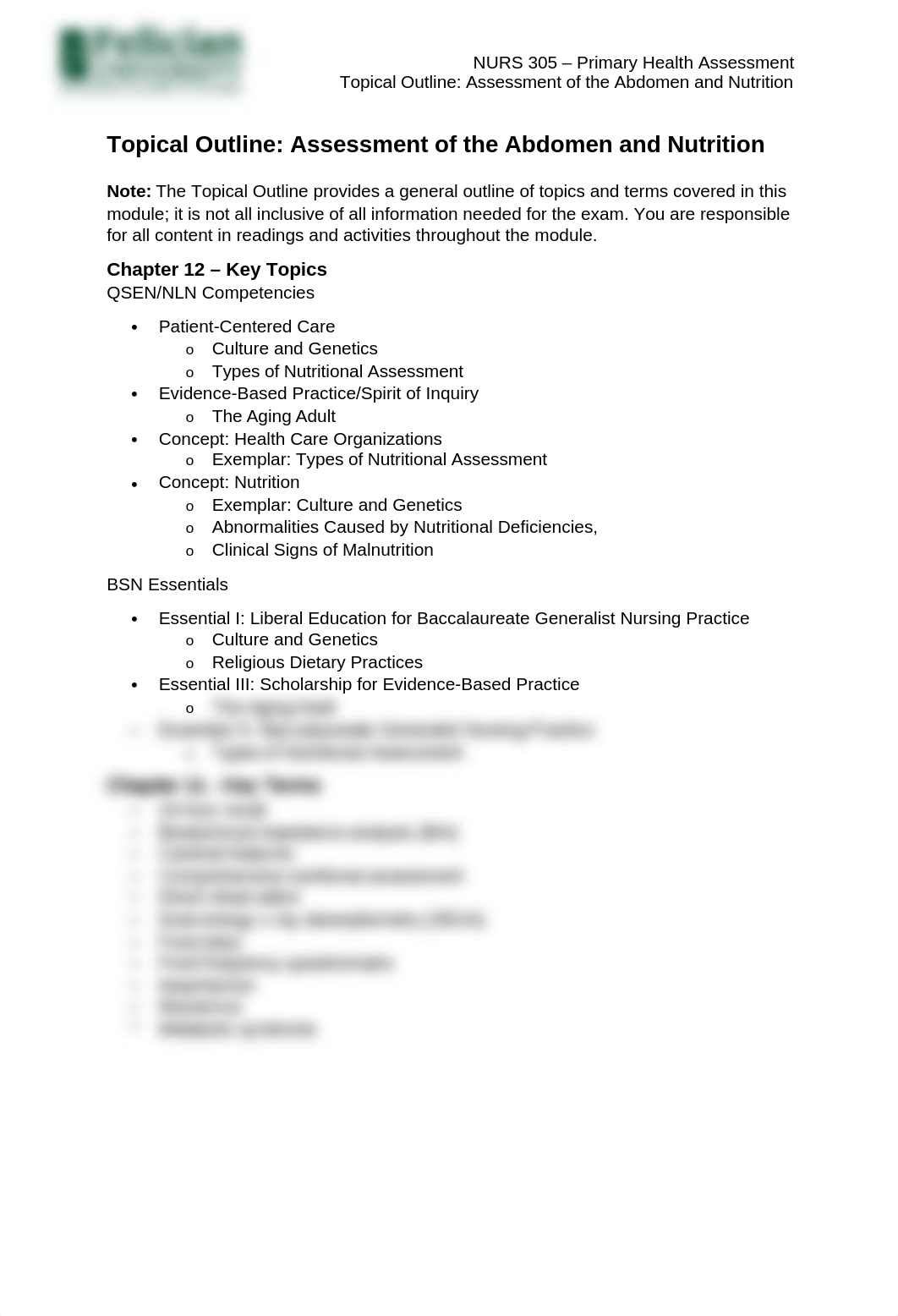 Module 10- Topical Outline_ Assessment of the Abdomen and Nutrition.docx_dym72tf9cap_page1