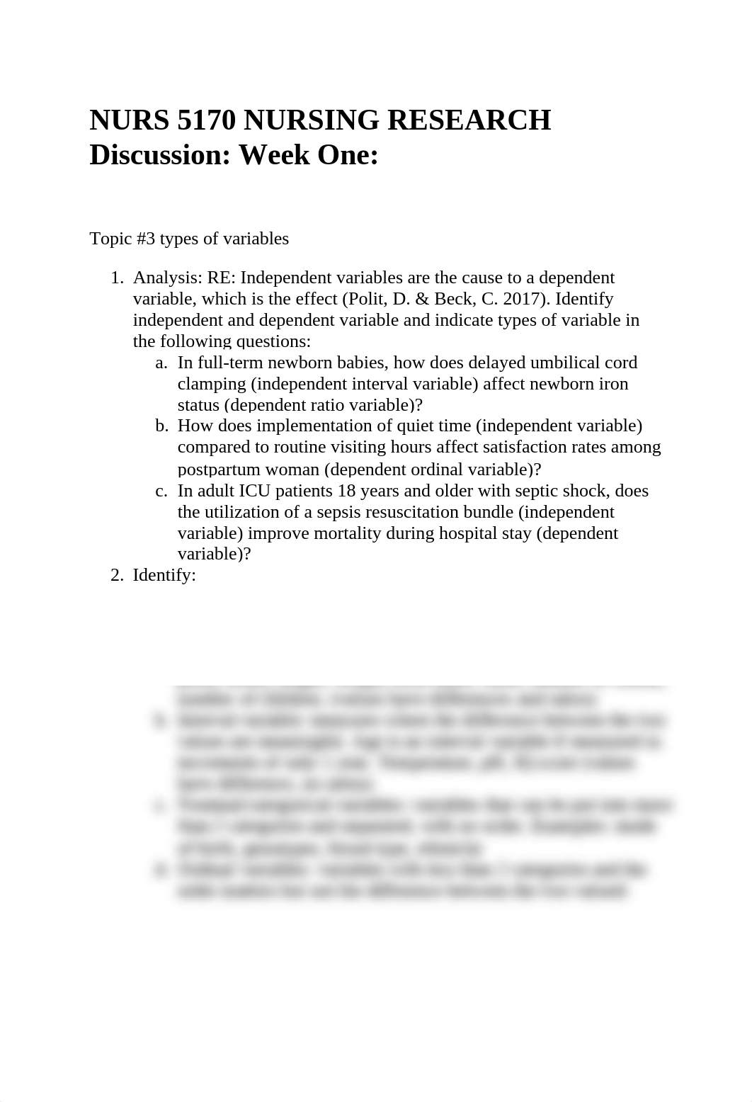 NURS 5170 NURSING RESEARCH WEEK 1 ASSIGNMENT.docx_dymlm34sbz1_page1