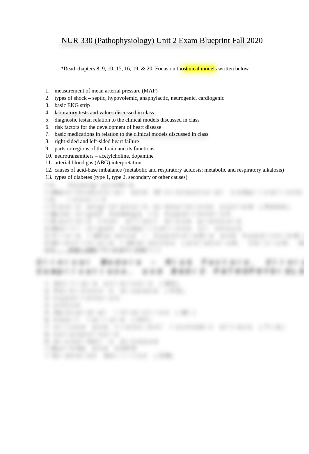 NUR 330- exam 2 blueprint .docx_dymnujlmhod_page1
