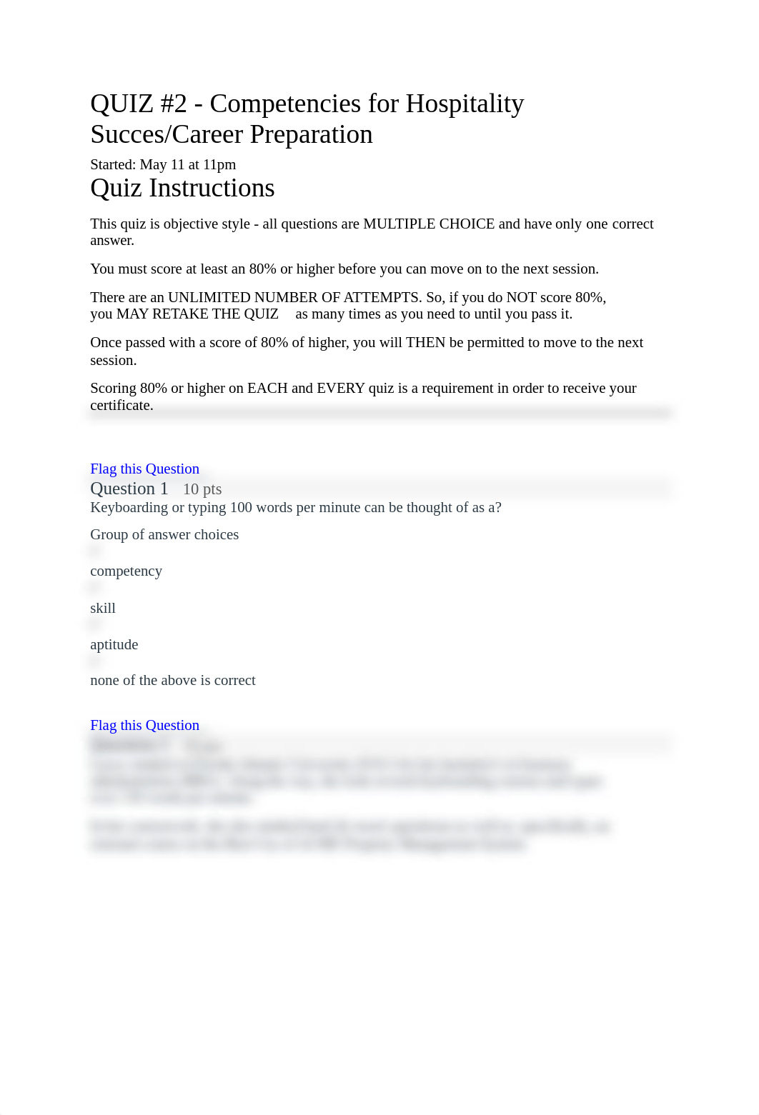 Session 2 Competencies for Hospitality SuccesCareer Preparation quiz.docx_dyn5pzey0ll_page1