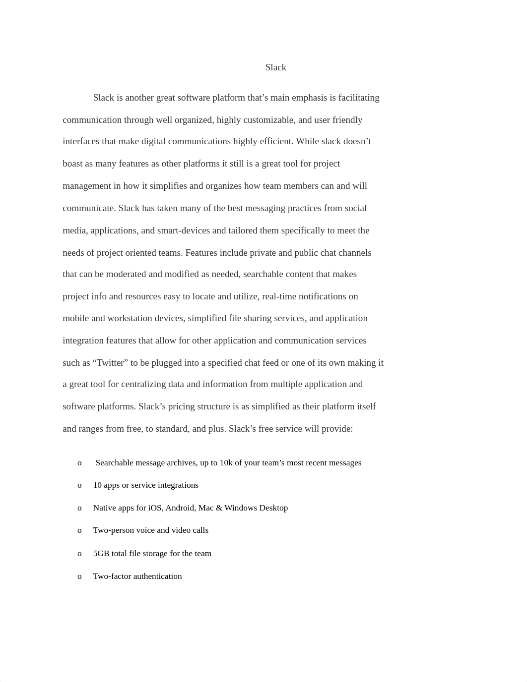 ITS 400 Module 5 CTA - Option 2 - An Analysis of Project Management Communications Tools (CH)_dynsqzzjd4r_page3