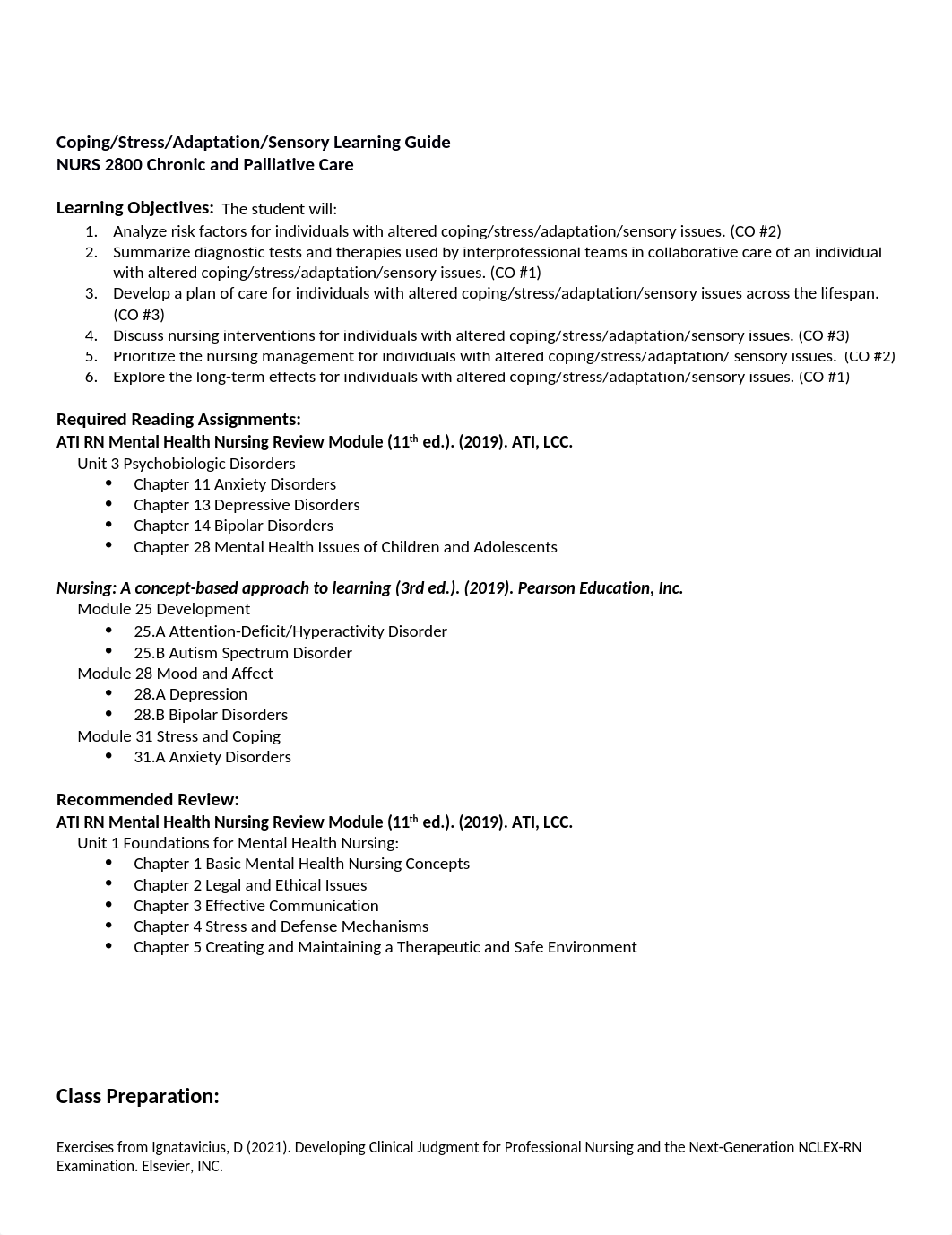 2800 Theory Coping.Stress.Adaptation.Sensory Learning Guide.docx_dyo54mo4lld_page1