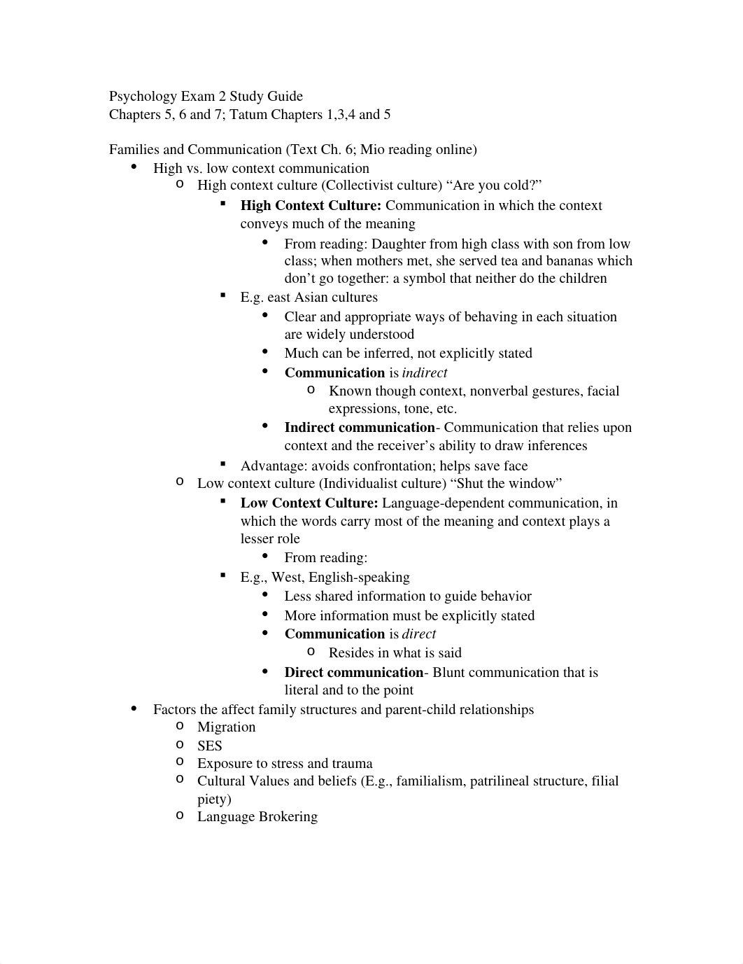 Multicultural Psychology Exam 2 Study Guide_dyofyyzb2ah_page1