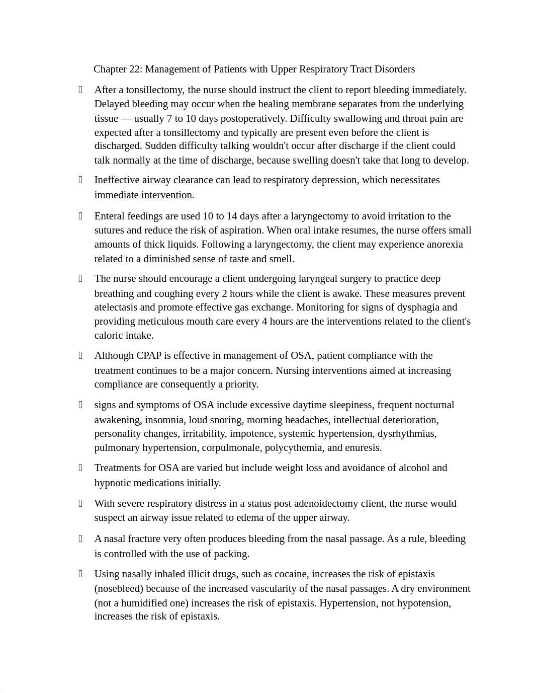 Chapter 22 Management of Patients with Upper Respiratory Tract Disorders.docx_dyp4r4o1wpj_page1