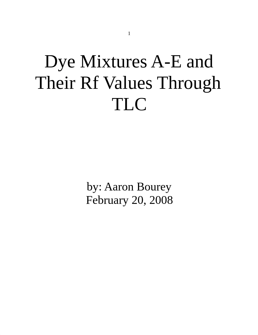 Lab Report for CHE100 TLC_dyp570djq7d_page1