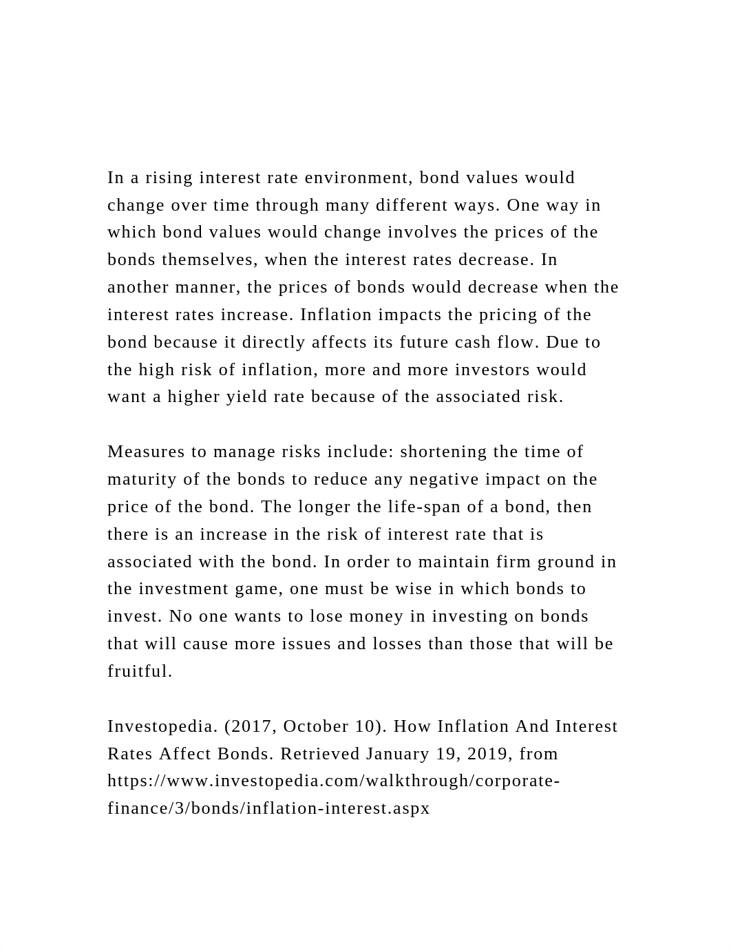 In a rising interest rate environment, bond values would change .docx_dypa78gwvlz_page2