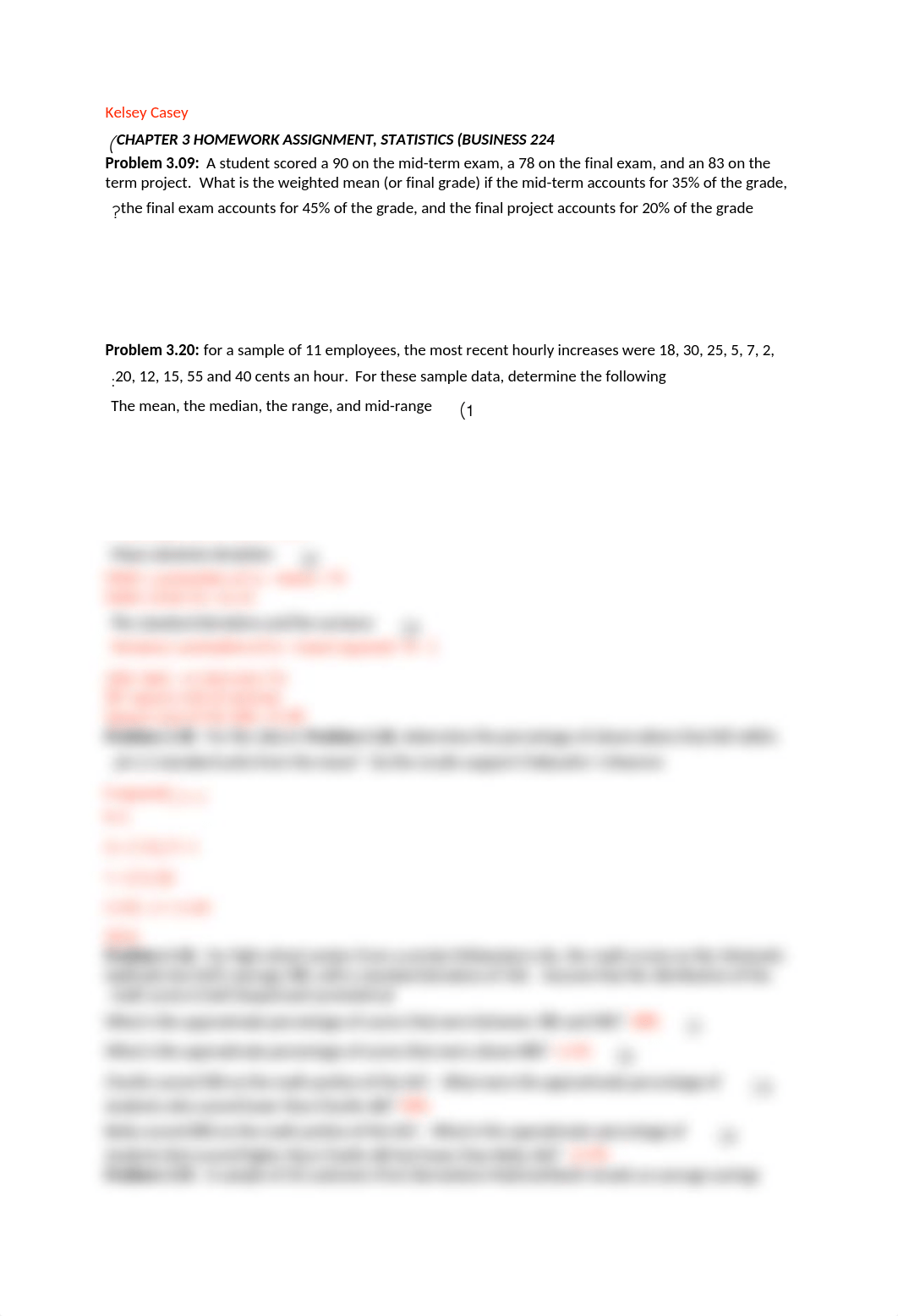 CASEY - Chapter 3 Homework Assignment, Statistics (Business 224).docx_dyplb3djzc8_page1
