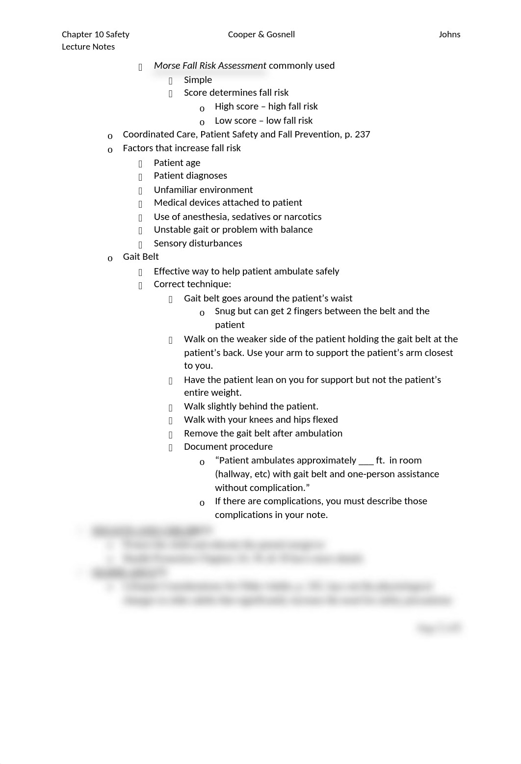 Chapter 10 Safety Cooper Gosnell 8th ed lecture notes.docx_dypo1vjt04g_page2