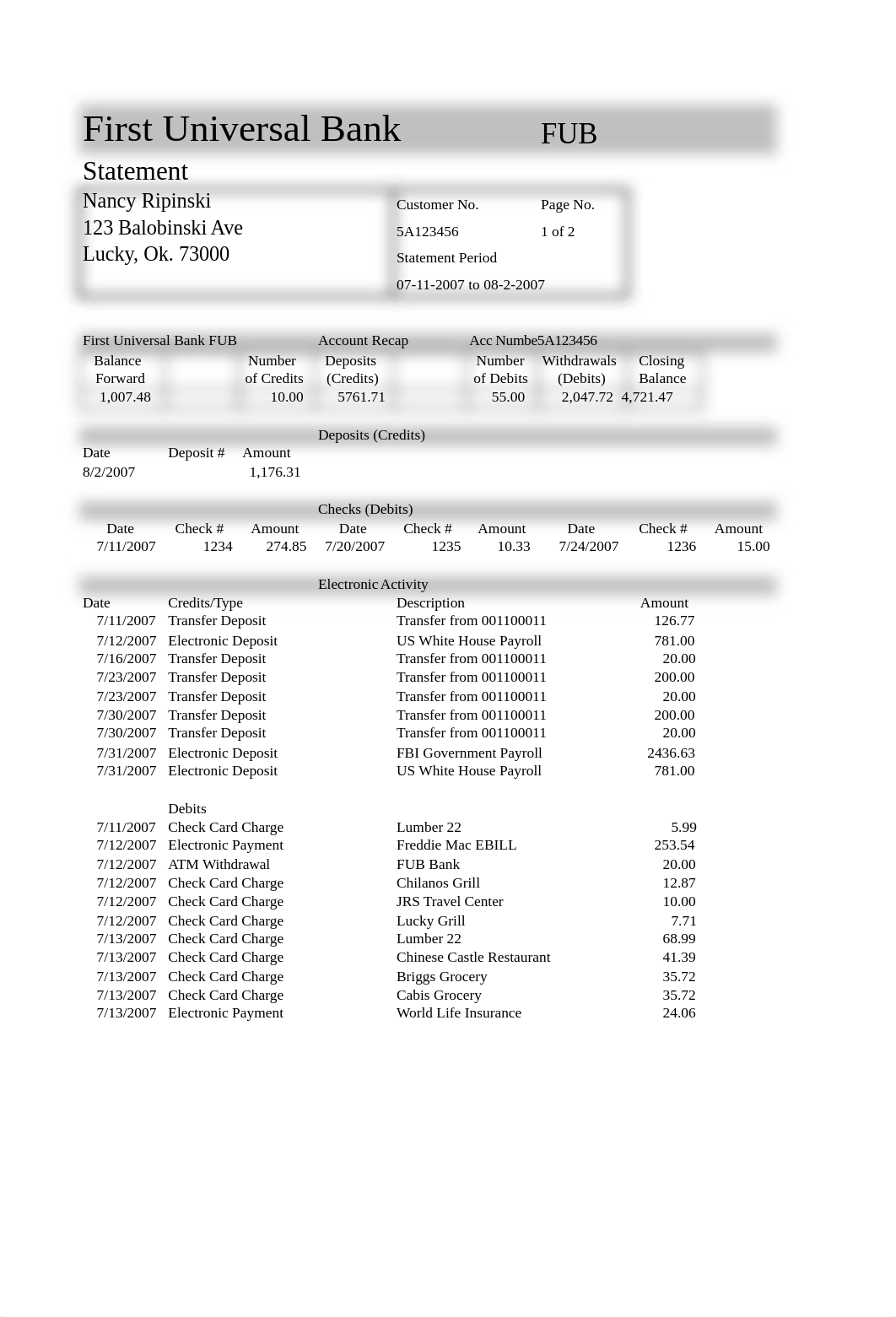 Practice Bank Statement Personal Finance.xls_dypw0804ncf_page1