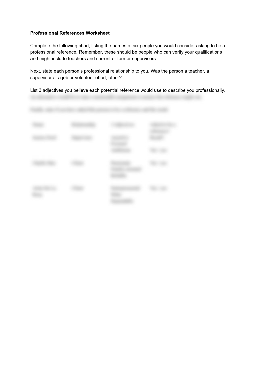 Professional References Worksheet.pdf_dypw8nbekgx_page1