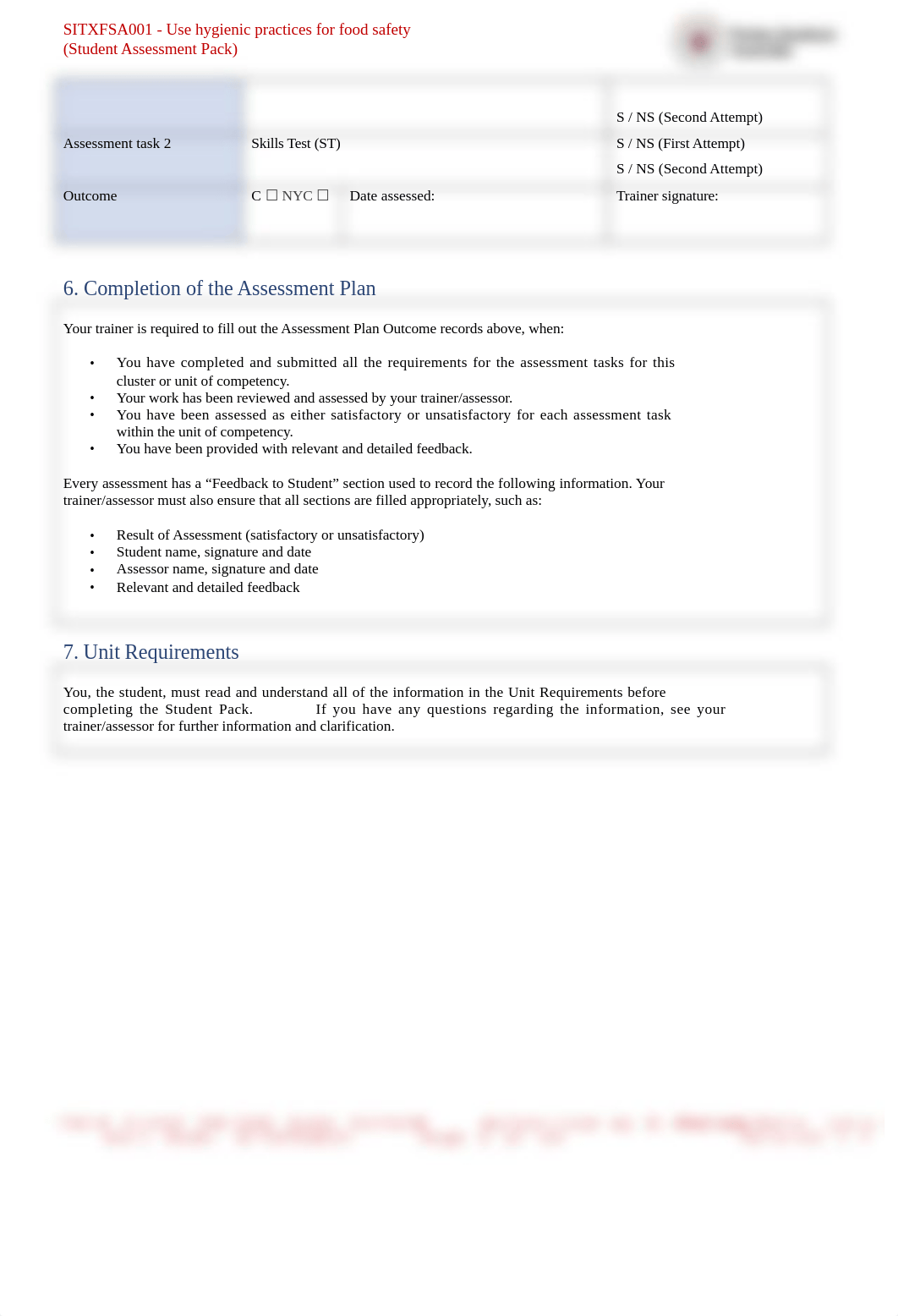 SITXFSA001 Student Assessment Pack (1).docx_dyqglli59xq_page2