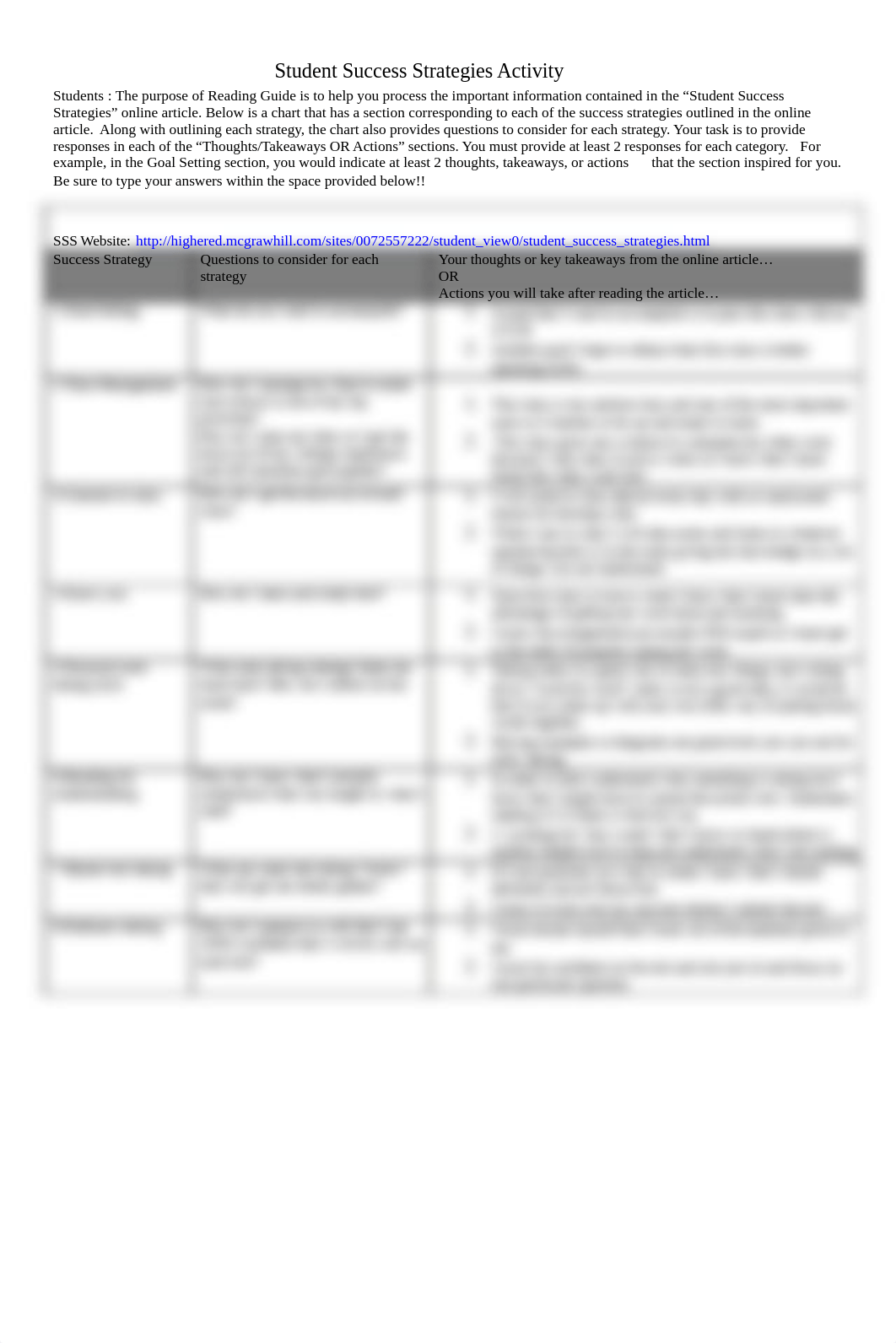 HSSU - Student Success Strategies Activity joseph cook_dyqkp0t3req_page1