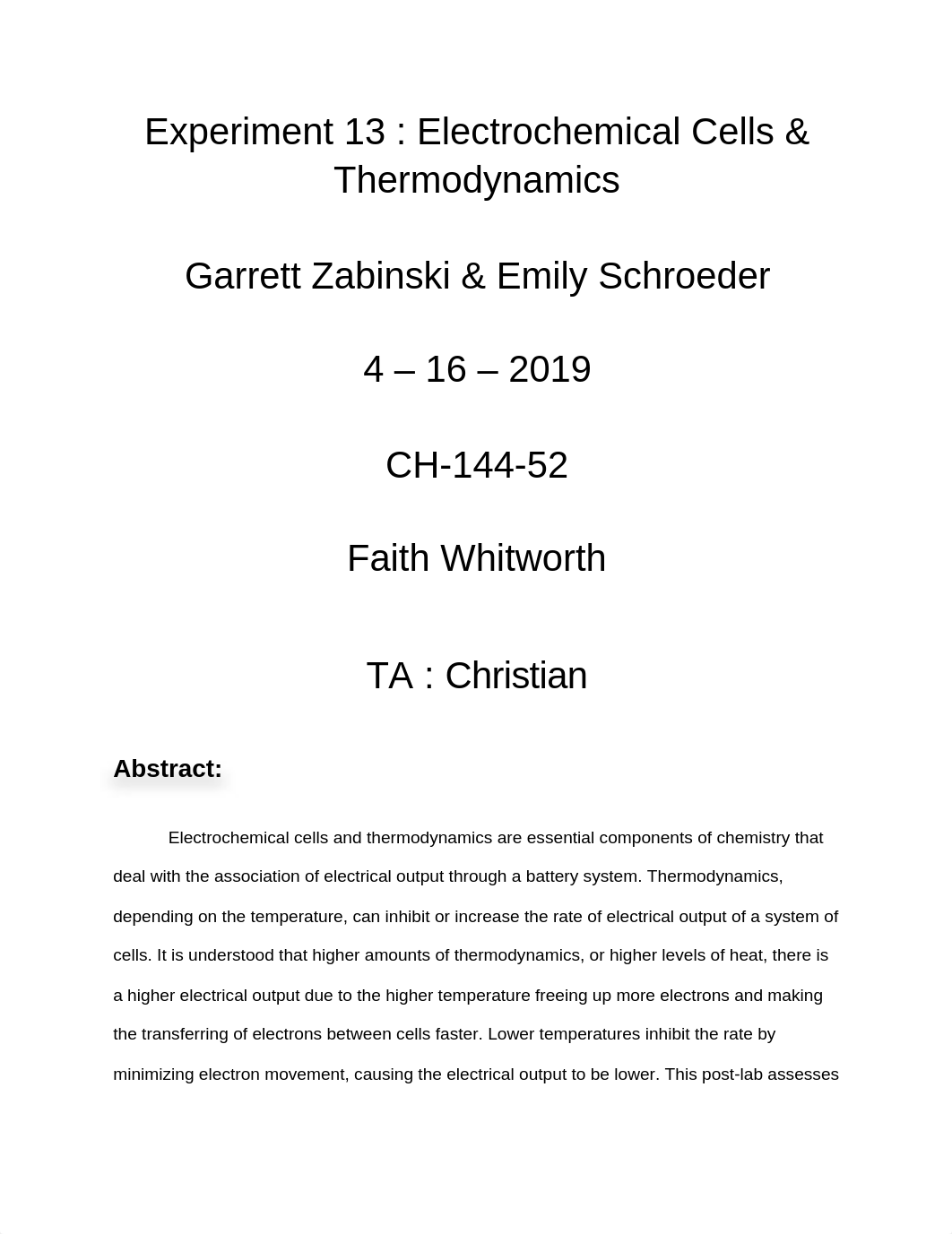 Experiment 13 : Electrochemical Cells & Thermodynamics_dyr274wvusa_page1