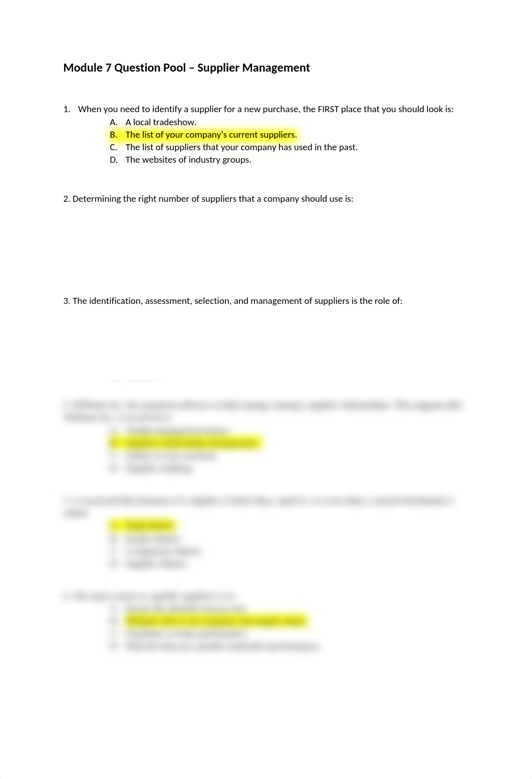 Module 7 - Question Pool - Supplier Management.docx_dyr29ebx3pm_page1