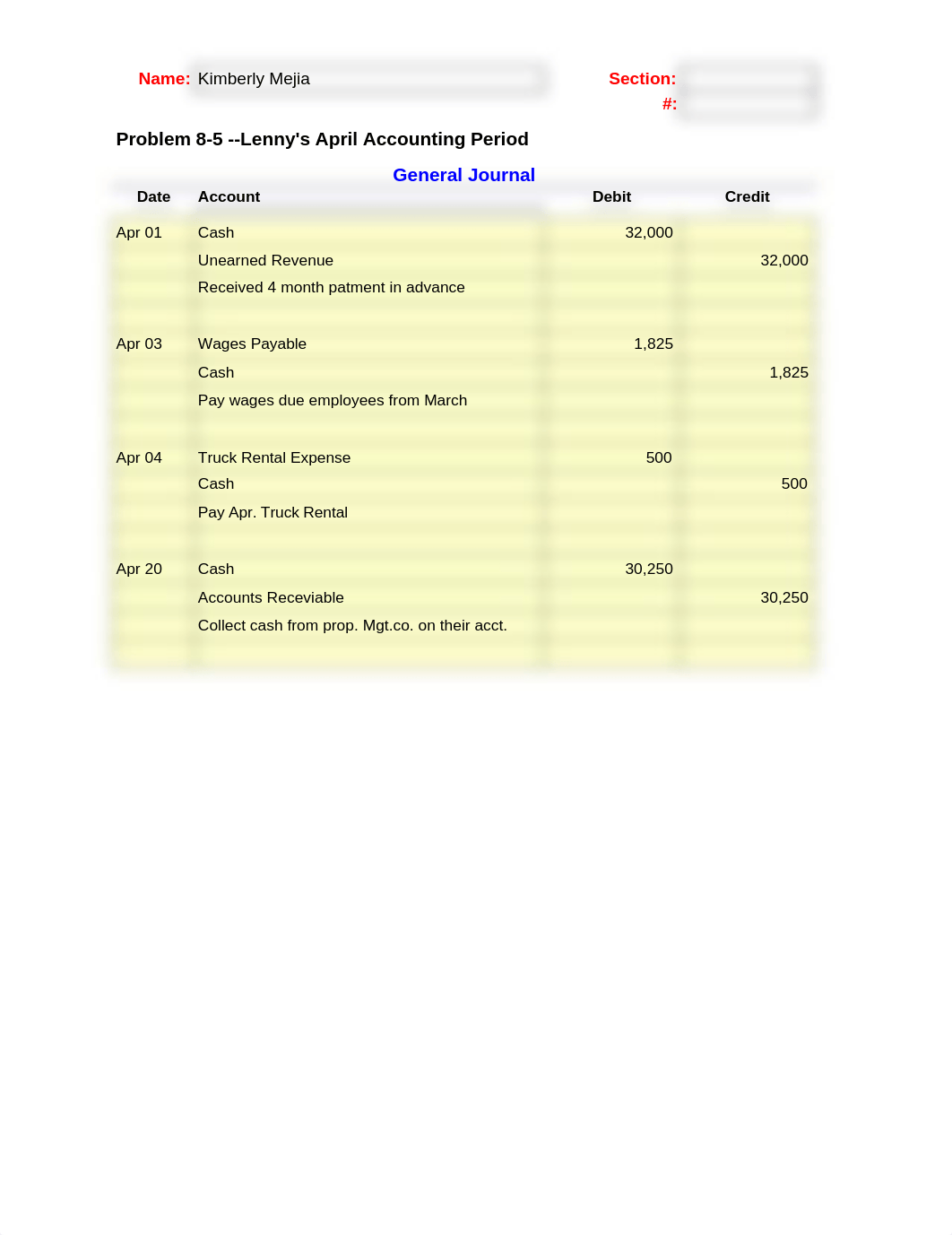 Problem 8-5 Forms Lenny's April .xls_dyr6y4z56a0_page1