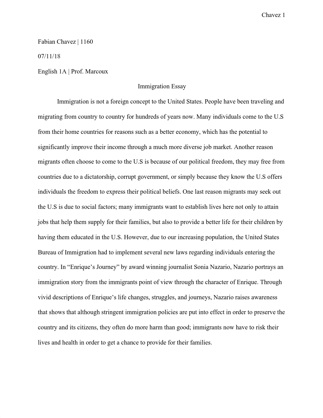 Immigration Essay.pdf_dyr7mbs90t1_page1