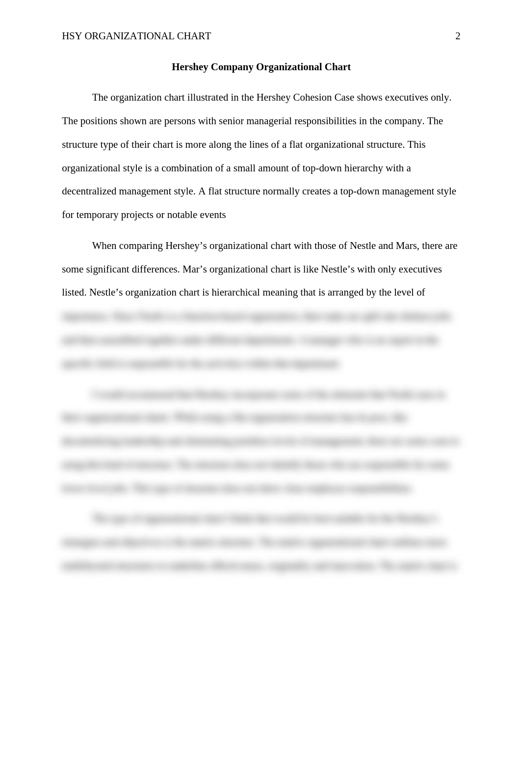 Unit 4 Cohesion Case Part 4 Hershey Company Organizational Chart_Evans.docx_dyrn9cesdaj_page2
