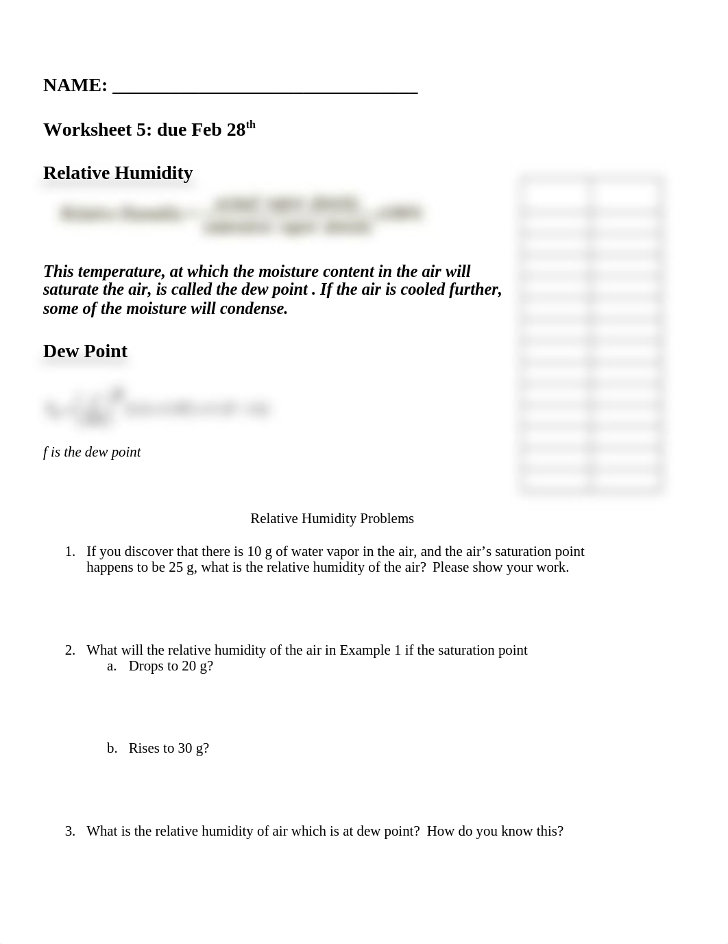 Worksheet 5-Relative Humidity Problems Part 2 Worksheet.doc_dyrquxtfy94_page1