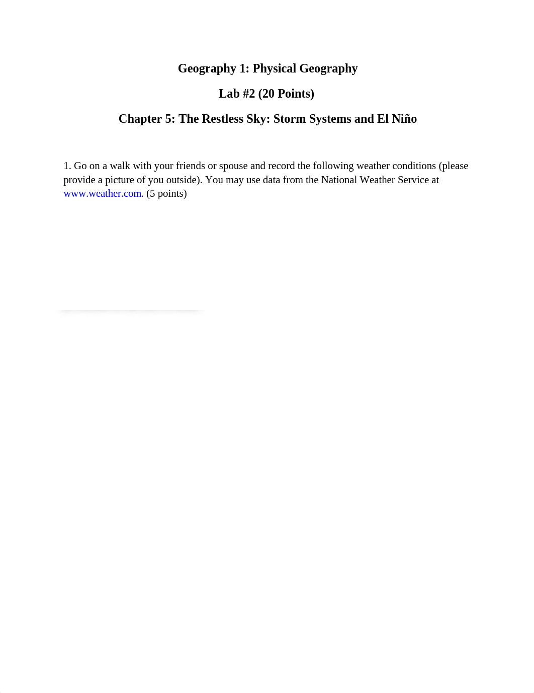 Lab for Chapter 5 The Restless Sky, Storm Systems and El Niño_dys260pvtec_page1