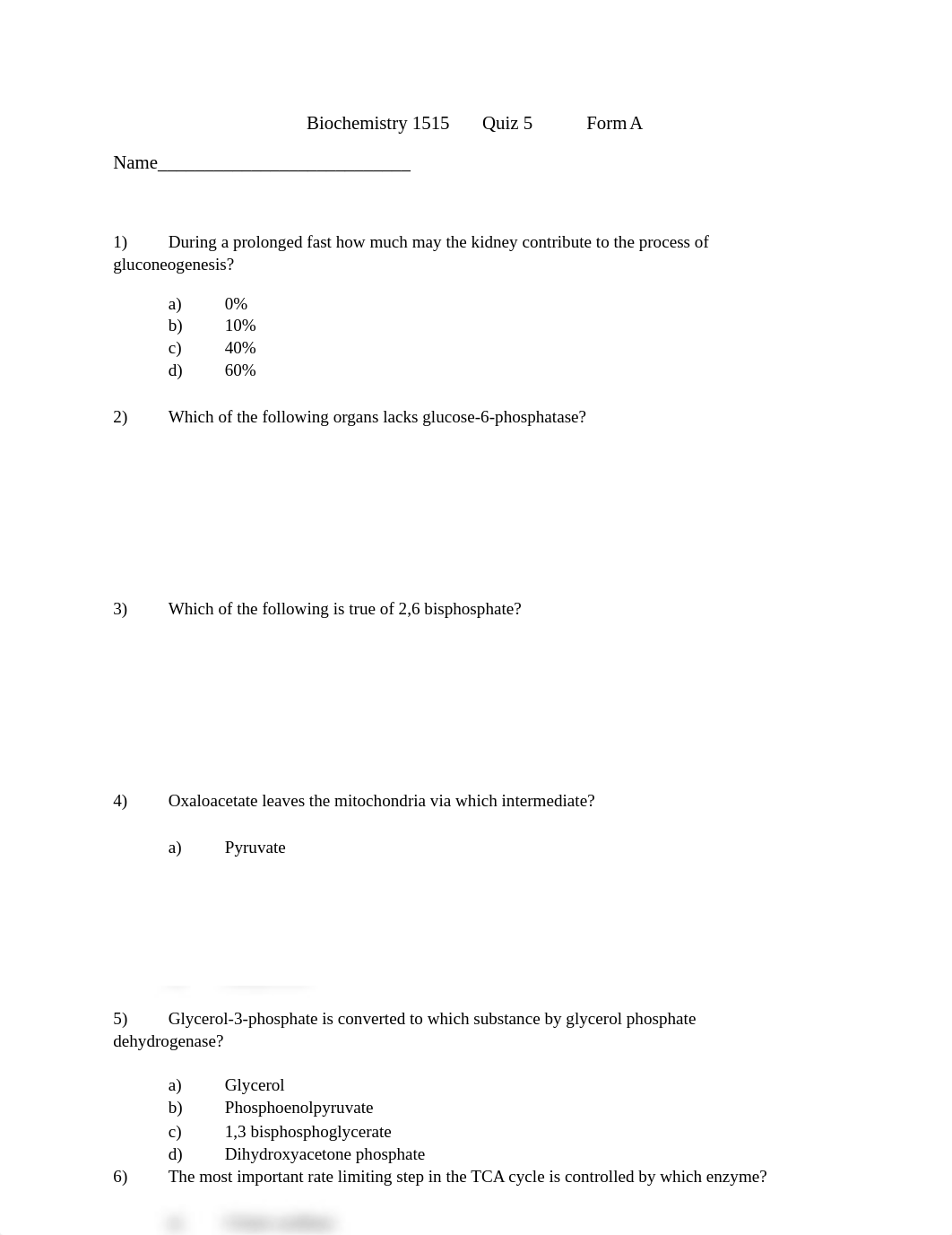 Biochemistry 1515      Quiz 5  Form A(1)_dys4fjsa6jv_page1