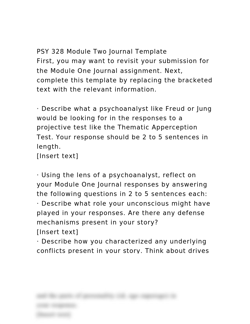 PSY 328 Module Two Journal TemplateFirst, you may want to revisi.docx_dysf08i67wn_page2