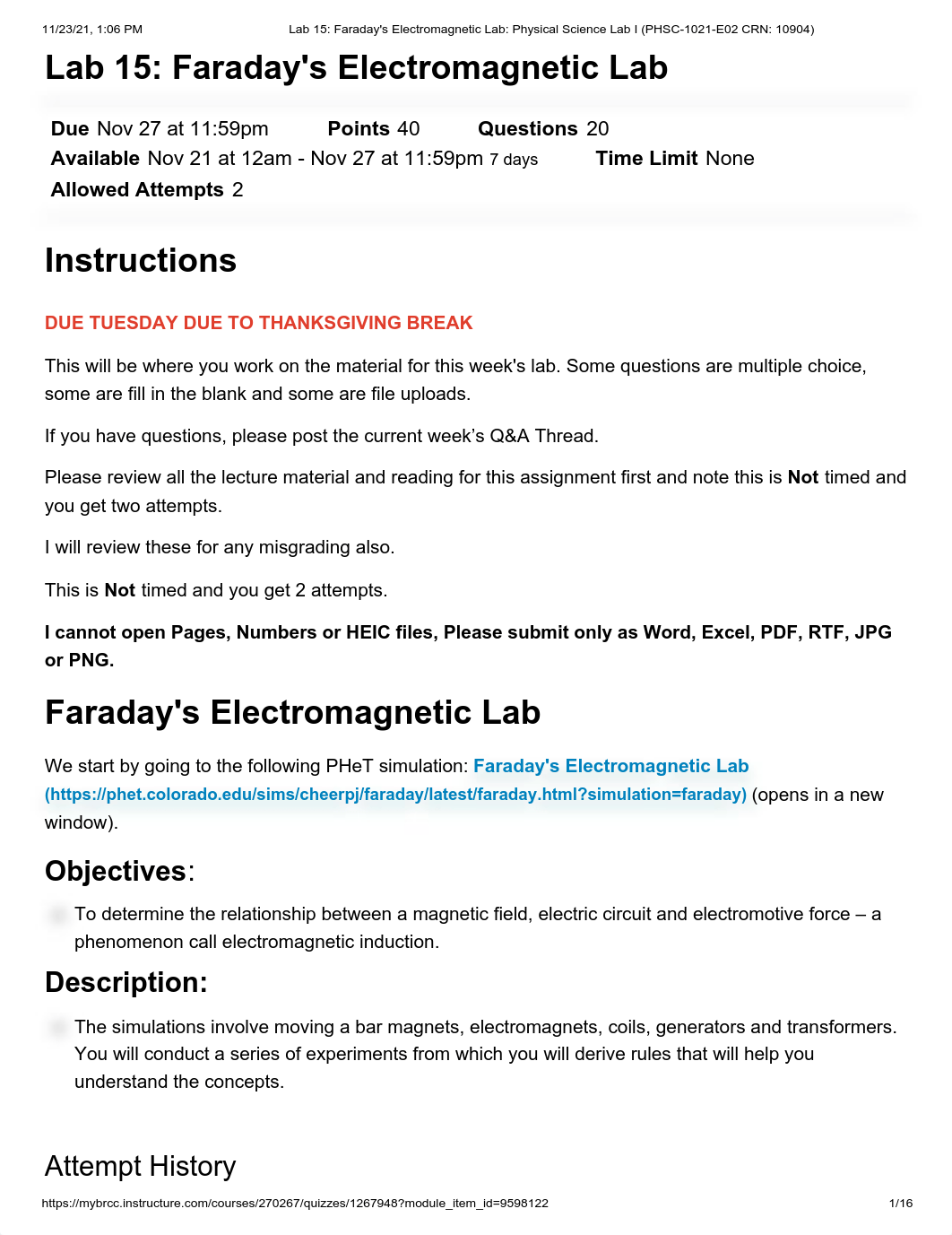 Lab 15_ Faraday's Electromagnetic Lab_ Physical Science Lab I (PHSC-1021-E02 CRN_ 10904).pdf_dysr3phks6r_page1